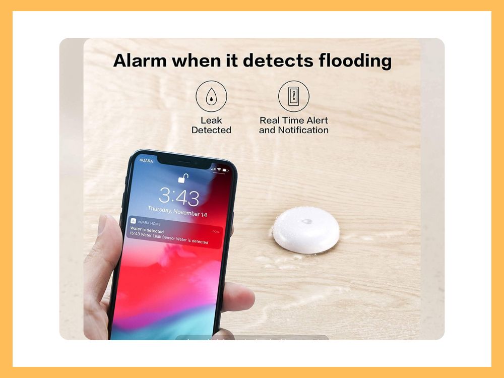 Water Leak Detector for Alarm System and Smart Home Automation