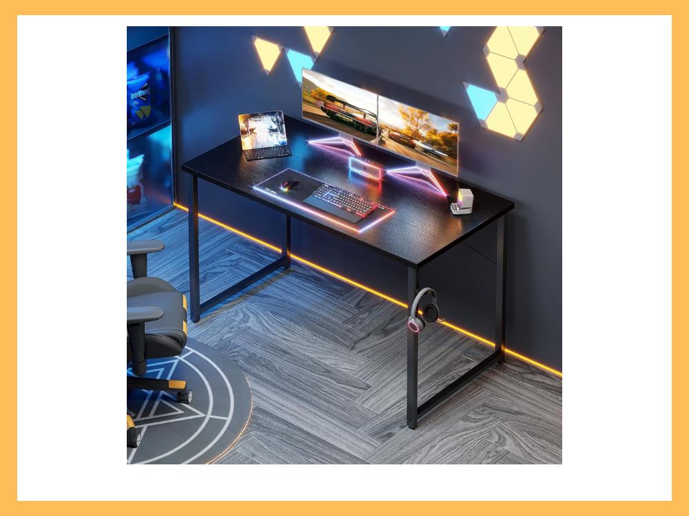 ODK 48" Computer Desk with Headphone Hooks