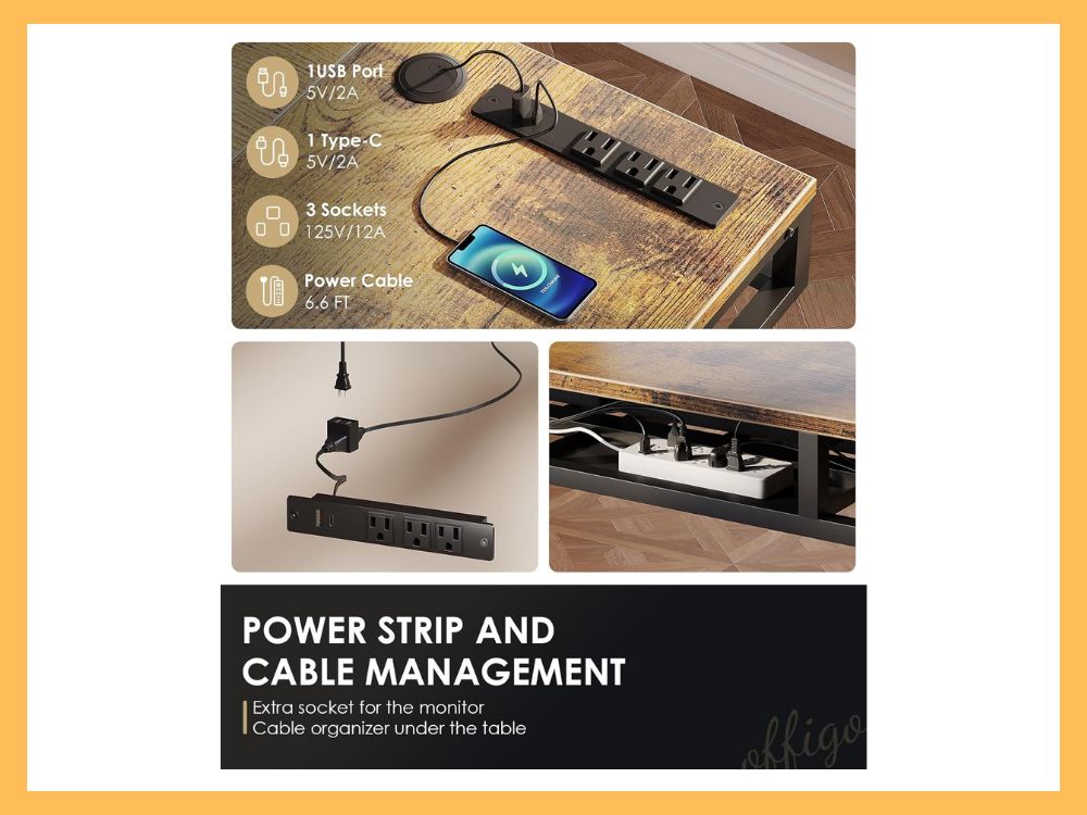 OffiGo 63 Inch L Shaped Electric Standing Desk