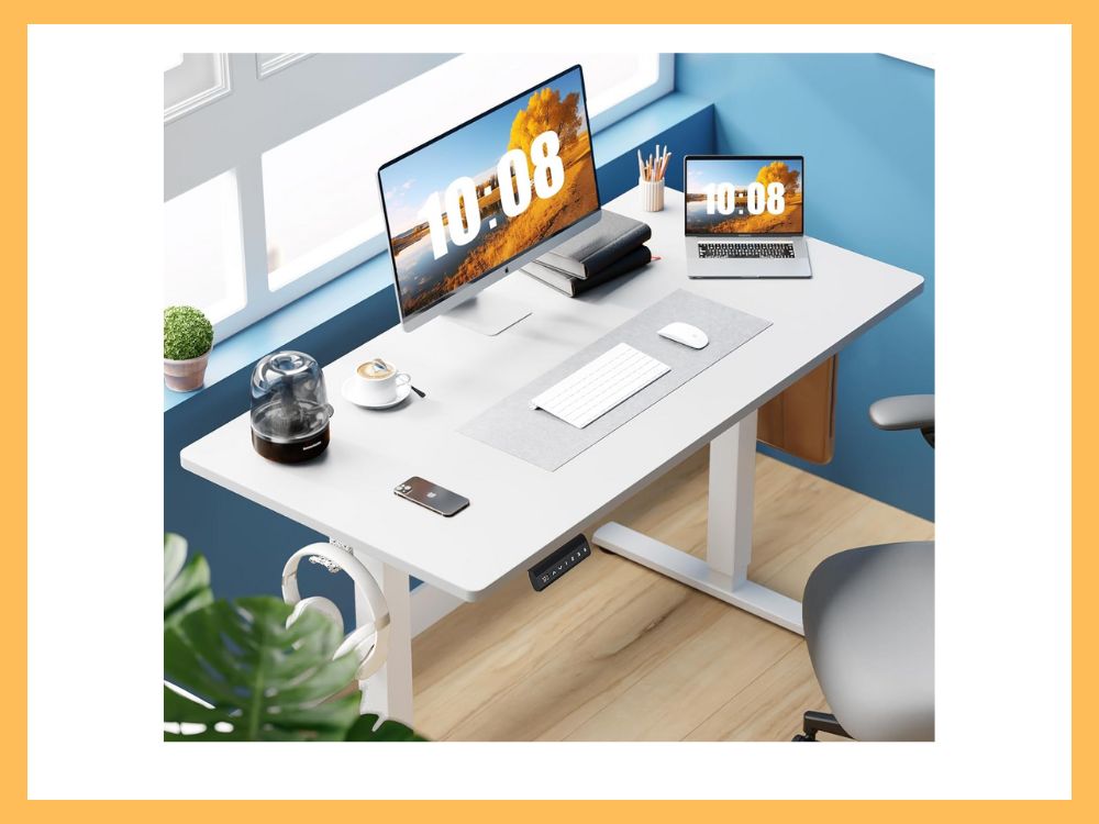 Sweetcrispy Electric Standing Desk Adjustable Height, 48x24 Inch (4)
