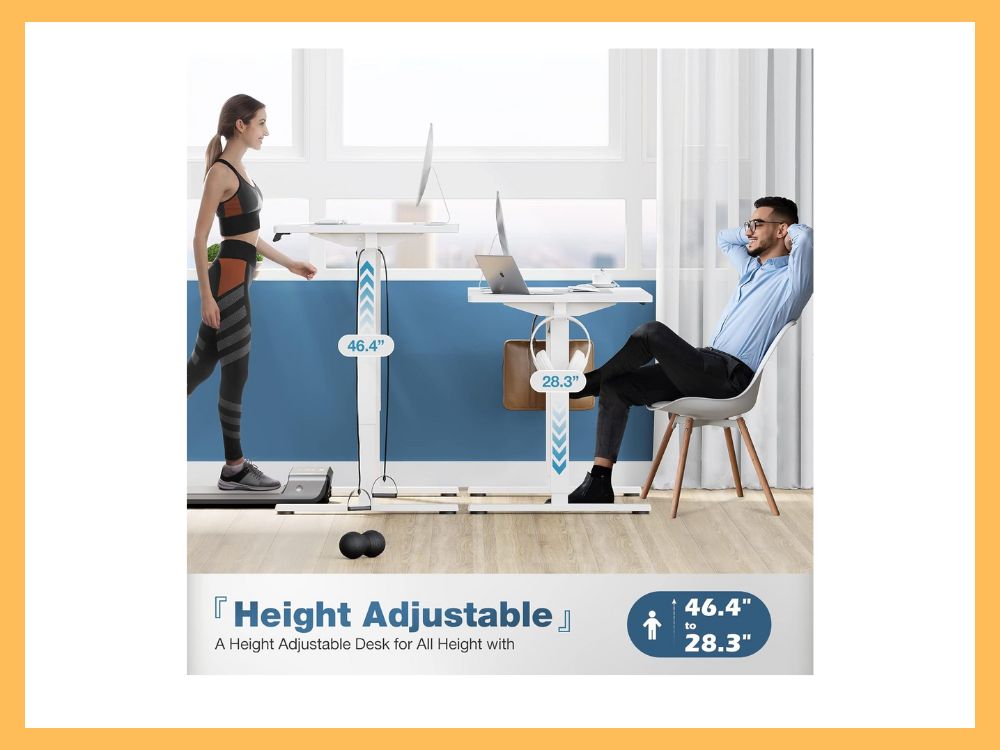 Sweetcrispy Electric Standing Desk Adjustable Height, 48x24 Inch (4)