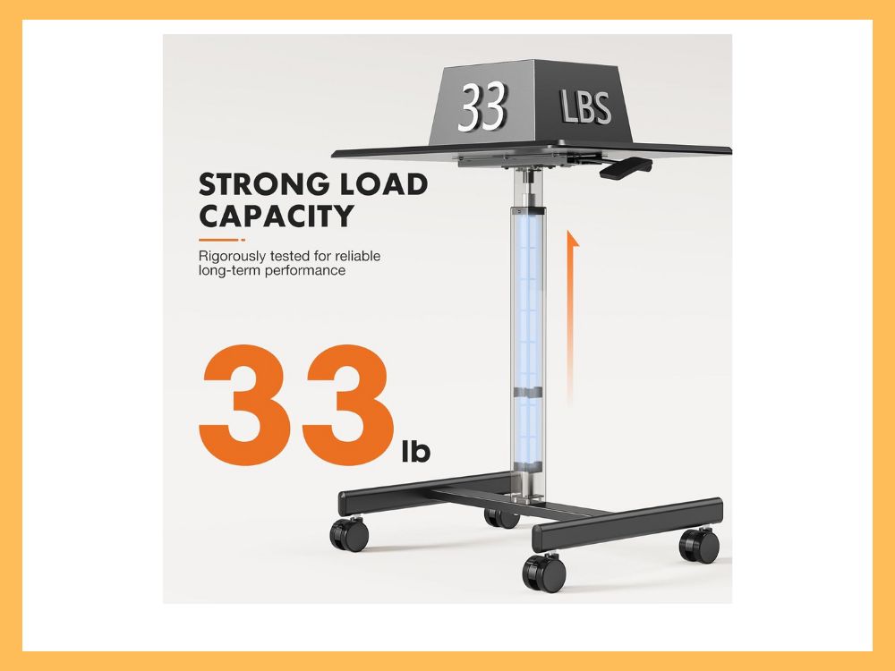 Sweetcrispy Mobile Small Standing Desk