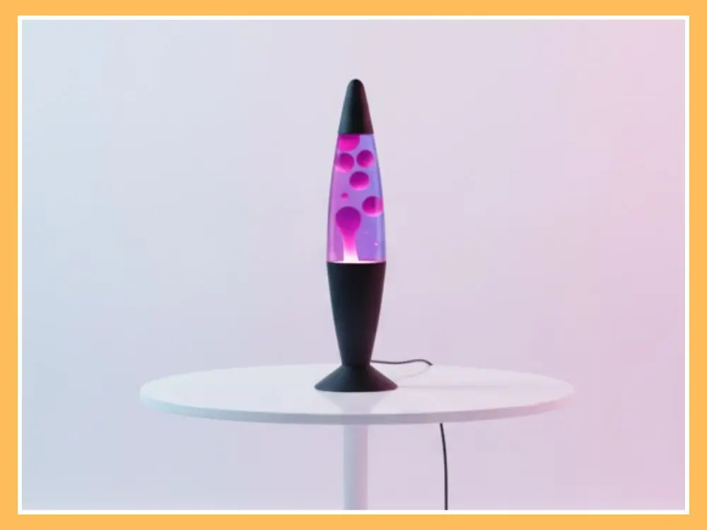 JAMBO Purple Liquid Motion Lamp Black Base