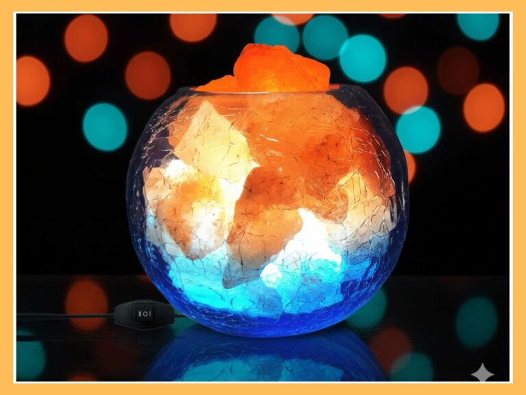 USB Himalayan Salt Lamp (Ice-Crack Bowl) – Blue 2 USB Himalayan Salt Lamp (Ice-Crack Bowl) – Blue