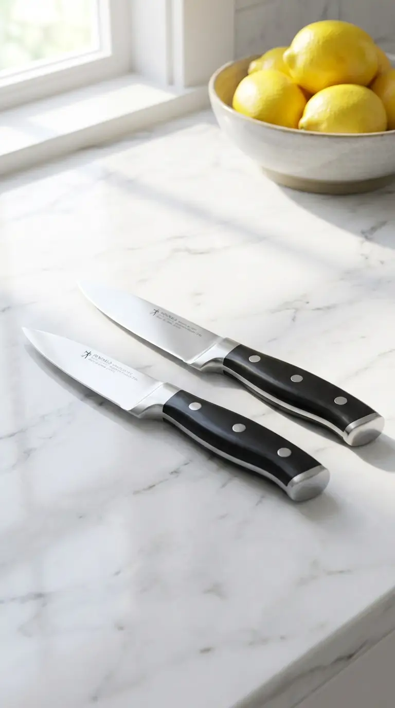 HENCKELS Forged Paring Knife Set Review: Sharpness You Can Trust (2026) 1 A close-up shot of the HENCKELS Forged Paring Knife Set showing the sharp blades and ergonomic handles.