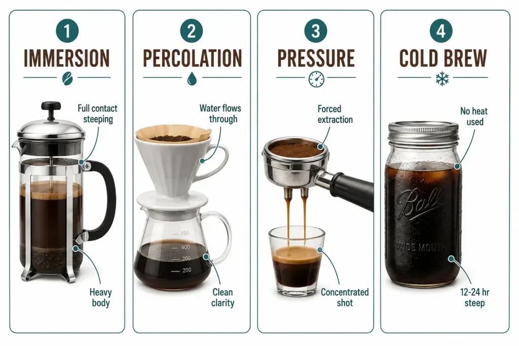 What Are the Best Coffee Brewing Methods and Their Differences 2 Coffee Brewing Guide: Every Method Explained for Home Use