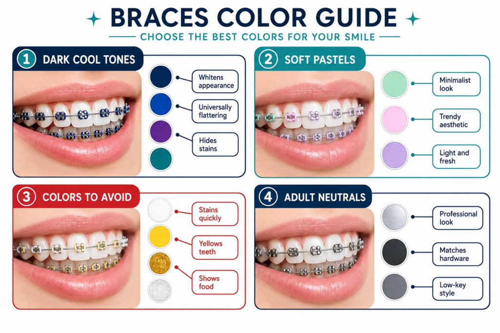 What Are the Best Colors for Braces? A Complete Guide for 2026 3 Braces Colors